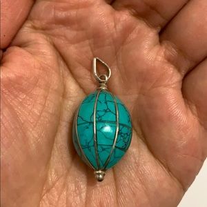 Silver Turquoise Pendant